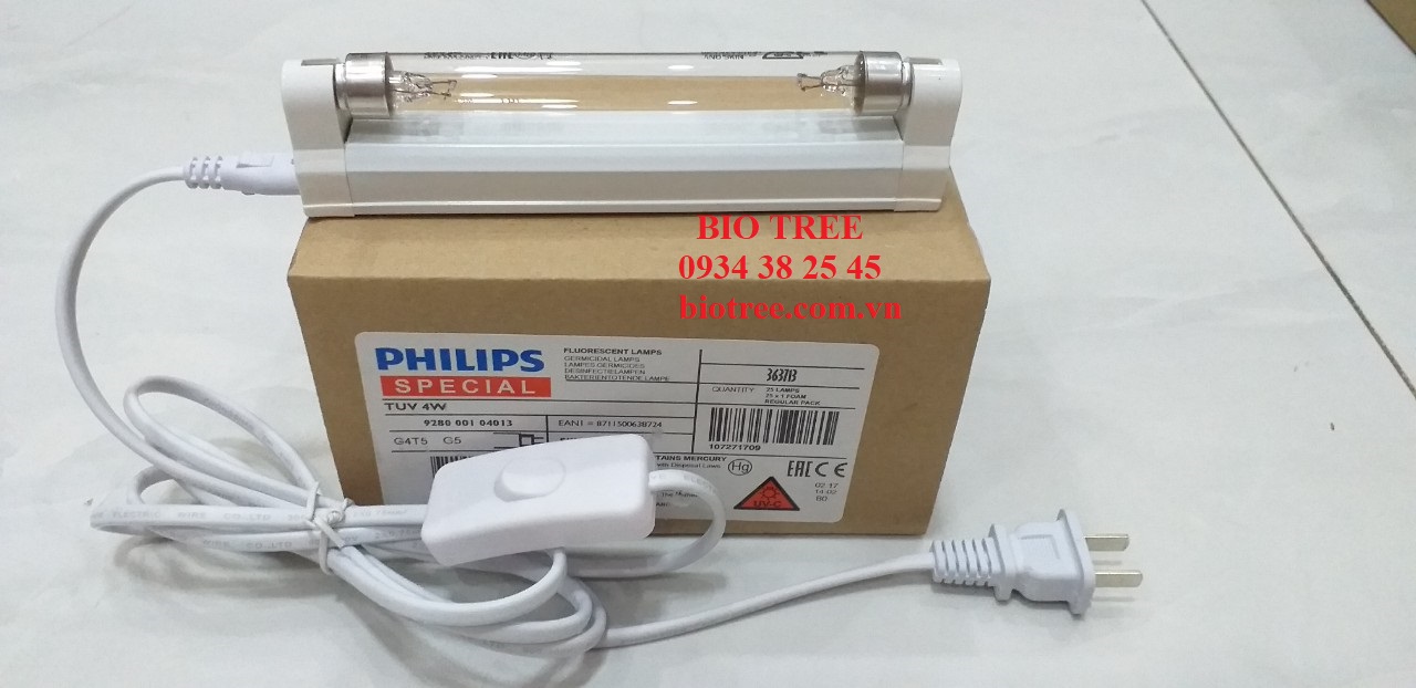 Bộ đèn diệt khuẩn không khí 4w